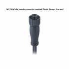 кабель Pin незаслоненного пластикового наружного конца M12 8 кабеля привода датчика 4A 250V женский