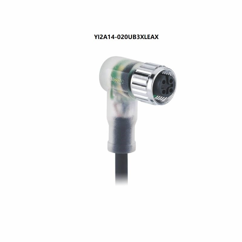 Незаслоненный M12 кабель закодированный a 2m 4 куртка соединителей PUR СИД PNP Pin женская